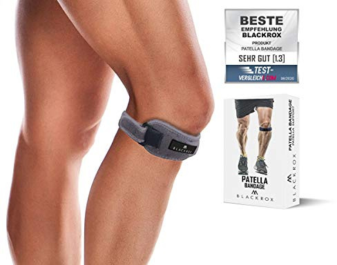 Blackrox - Rodillera para rótula de rótula a la derecha e izquierda, de silicona, antideslizante, fitness, senderismo, deportes de fuerza