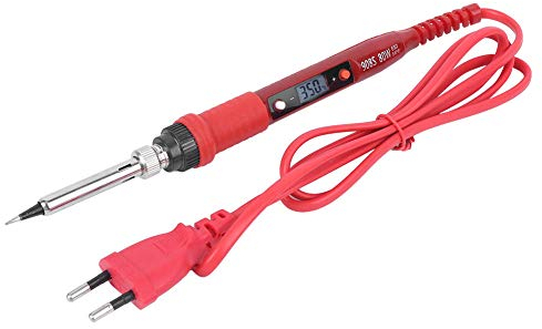 Elprico Lötkolben, 110-240 V 80 W Einstelltemperatur Löten Digitale Schweißwerkzeuge mit LCD-Bildschirm(EU PLUG)