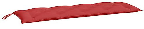 vidaXL Gartenbankauflage, Bankauflage Sitzkissen Outdoor, Polsterauflage Auflage für Gartenbank, Bankpolster Bankkissen, Rot 150x50x7cm Oxford-Gewebe
