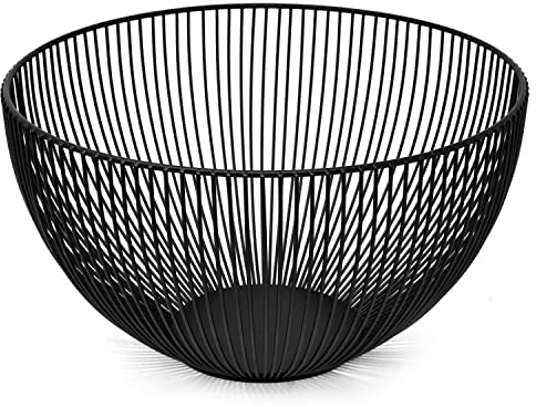 joeji's Kitchen Fruteros de cocina de color negro Fruteros de cocina modernos con almohadillas antideslizantes anti rayas Frutero para que las frutas maduren correctamente y mantenerlas frescas