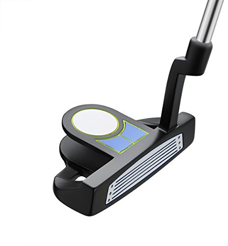 Orlimar ATS Junior Boys' Golf Putter Left Hand Ages 5-8 Blue/Lime 28-Inch Mallet Design with Graphite Shaft