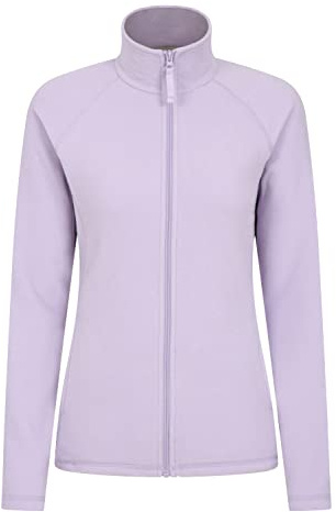 Mountain Warehouse Raso Womens Fleece with Full Zip | Cosy & Soft Touch Ladies Sweater Top, Lightweight & Warm Microfleece with Easy Adjustable Hem, for Layering, Winter & Travel