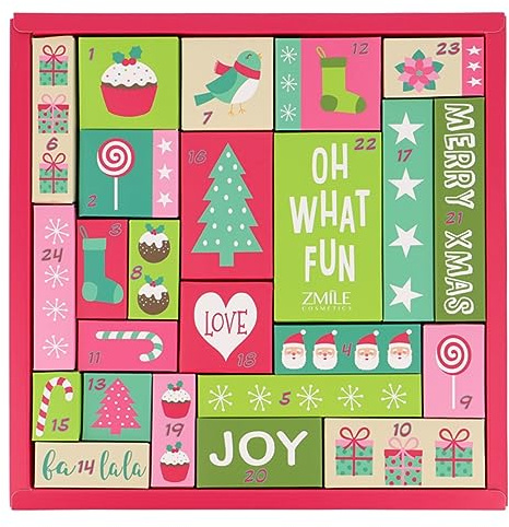 ZMILE COSMETICS Beauty Adventskalender ' Oh What A Fun' - 24 Überraschungen zum Schminken und Stylen im trendigen Puzzle-Adventskalender mit veganer Kosmetik