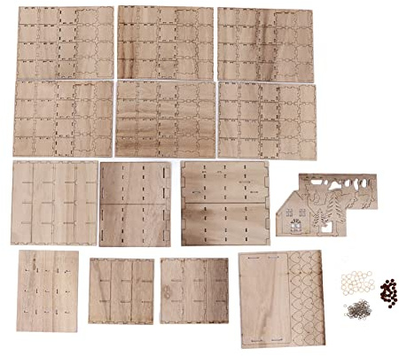 Caja De Almacenamiento De Calendario Navideño, Diseño De Celosía De Boj De 10,8x8,7x4,7 Pulgadas, 12 Compartimentos, Gabinete De Almacenamiento De Madera, Calendario, Caja De Madera DIY Para Decoració