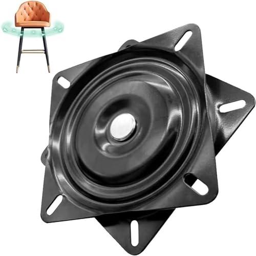 LZYKJGS Plateau tournant Universel pour Meubles en métal, ferrure rotative Lourde, Plateau Rotatif pivotant à 360 °, 156 x 156 x 23 mm, capacité de Charge de 250 kg, pour tabourets, Tables