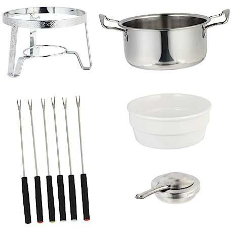 Garneck 10-teiliges Küchen-schmelztiegel-Set Schokoladen-schmelztiegel-Fondue-Maschine für Das Home Restaurant Mall