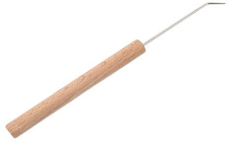 SEWACC Holzgriff Häkelnadel Mit Stahlhaken Für Stricken Und Häkeln Diy Garn Handwerk Zubehör Glatt Poliert Für Mützen Schals Und Decken