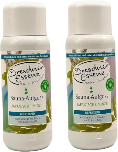 2er Pack Dresdner Essenz Sauna-Aufguss Japanische Minze 2 x 250ml