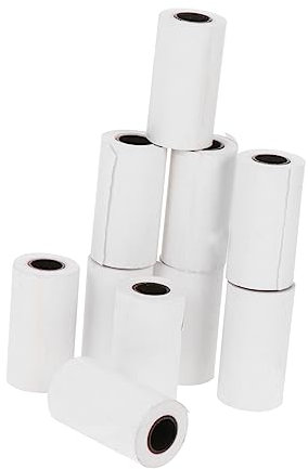 TEHAUX 10rollen Thermopapierrollen Für Kassen Und Pos Bedruckbares Thermopapier Mit Klarer Druckqualität Kompatibel Für Büro Und Geschäft