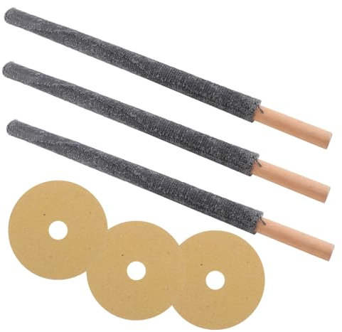 TOYANDONA 3pezzi Torce Da in Legno Portatile Torce Da Esterno Per e Decorazioni Cortile e Patio Per Illuminazione All