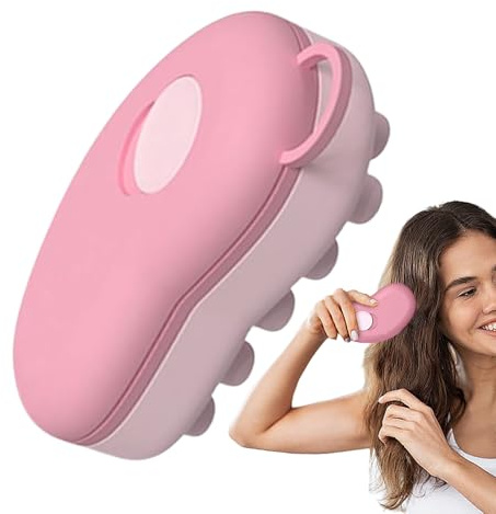 Kopfhautmassagewerkzeug, Silikon Eiskompresse Kühlkopfmassagegerät, Abnehmbares Multifunktionales Schönheitswerkzeug, Haarentspannungsbürste für Männer Frauen Haarpflege