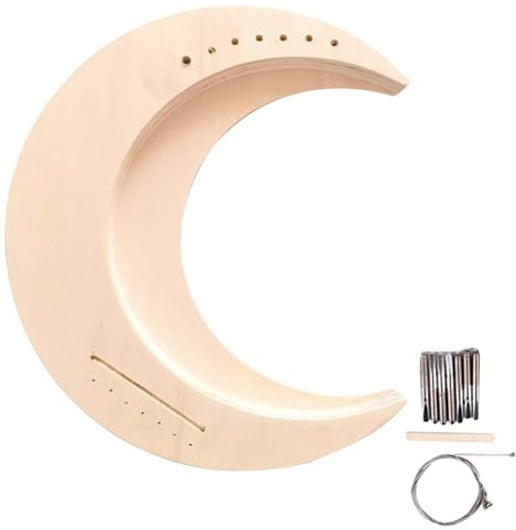 DIY Harfe Anfänger – Bausatz Lyra Holz, tragbares Saiteninstrument zum | Zusammenbauen, Lernspiel für Erwachsene, interaktive Aktivität, Geschenk für Musi-Liebhaber