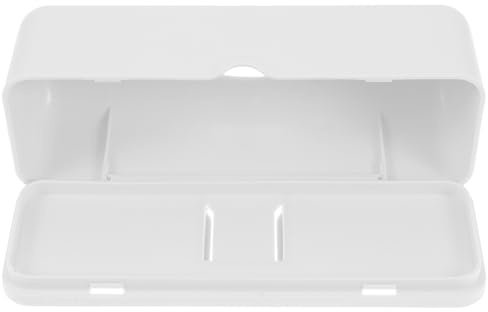 Veemoon Wall Mounted Plastic Waste Bag Holder Box Front Opening Lid Space-Saving Hanging Bag Dispenser for Kitchen and Closet Easy to Use Storage Organizer