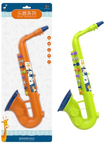 Saxophon für Kinder | pädagogisches und realistisches Musikinstrument – Saxophon für Kinder, um Musik zu lernen, für Alter 3 Jahre im Wohnzimmer, Klassenzimmer, Kindergarten