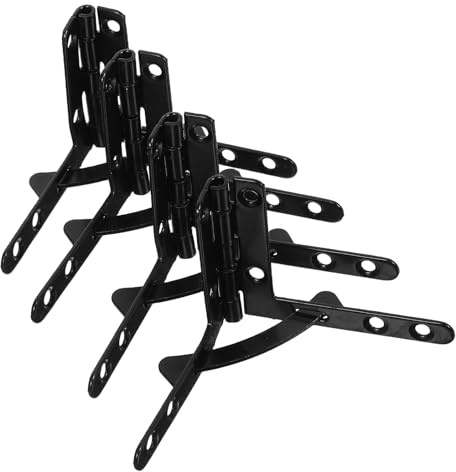 MAGICLULU Lot de 4 Charnières Décoratives Noires 31 X 41 Mm en Métal pour Boîtes à Bijoux, Charnières Petites pour Meubles Anciens, Quincaillerie D'armoire Ouverture Fluide pour Coffres