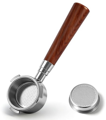Portafiltro Sin Fondo 51mm para Espresso Preciso | Portafiltro de Café 3 Orejas Compatible con DeLonghi Dedica EC680/EC685/EC885, SMEG, EUPA,Regalos Originales para Hombre Papá