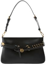 Pinko borsa a tracolla Belt Bag Mini Vitello Morbido Black - Antique Gold nero