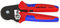 KNIPEX Selbsteinstellende Crimpzange für Aderendhülsen mit Seiteneinführung mit Mehrkomponenten-Hüllen brüniert 180 mm, 97 53 14