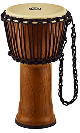 MEINL Percussion Travel Series African Djembe klein - 20, 32cm (8) - Twisted Amber - Synthetikfell (PADJ3-S-Y)