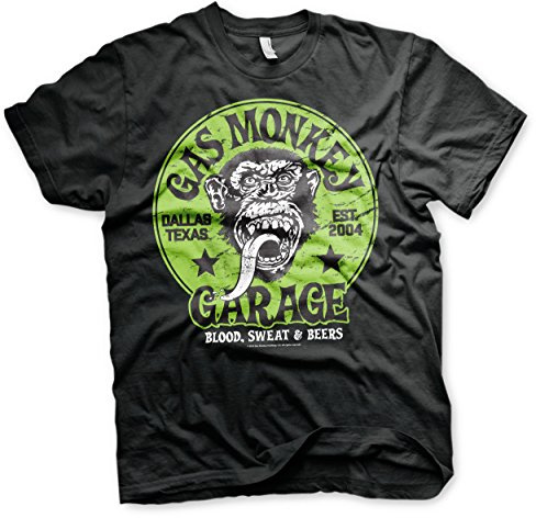 Gas Monkey Garage Green Logo T-Shirt (XX-Large)