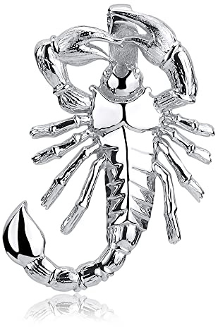 MATERIA Skorpion Anhänger für Herren Kette Sternzeichen Herrenschmuck aus 925 Sterling Silber