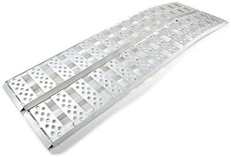 The Ramp People 3m Aluminium Loading Ramps - Pair -1000kg capacity | Curved Ramps for Loading Ride on Mower, ATV, UTV and Quad Bike Lightweight Vans, Trailer Vehicle