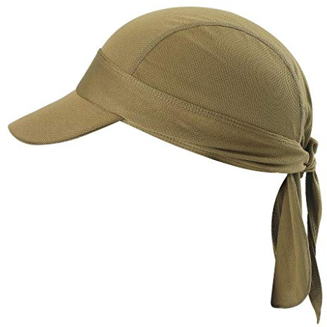 Arcweg Bandana Cap Kopftuch Mit Schirm Atmungsaktiv Pirat Kappe UV Schutz Verstellbar Bikertuch Radsport Mützen Schnelltrockned