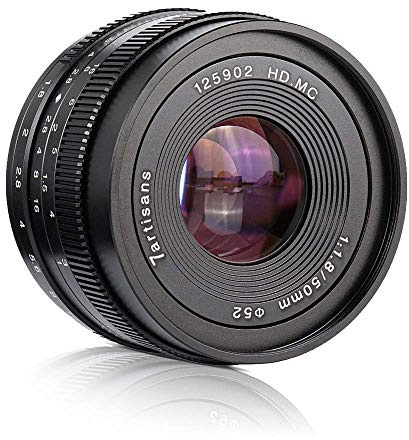 7artisans 50 mm F1.8 Prime Portrait Lens for Micro Four Thirds MFT M4/3 Mirrorless Cameras - Manual Focus Fixed