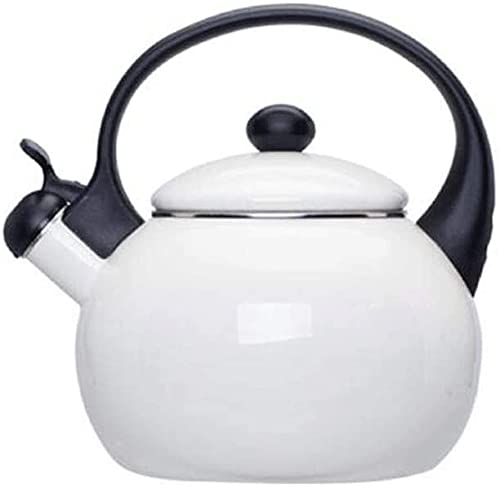 ZHANGDONG Bouilloire INOX Bouilloire sifflante Théière en Fonte Bouilloire à thé en céramique Classique, Chauffage Rapide et Uniforme, Artisanat en émail imité. Accessoires de Cuisine l