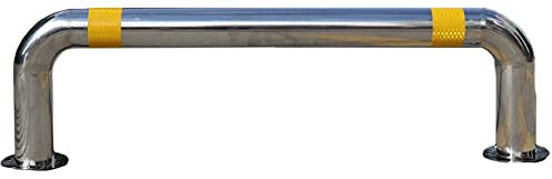 ZDW Barrera de Estacionamiento de Acero Inoxidable, Bloqueador de Estacionamiento Grueso en Forma de U, Poste de Estacionamiento Redondo Anticolisión, Pila de Aislamiento de Carretera Protectora