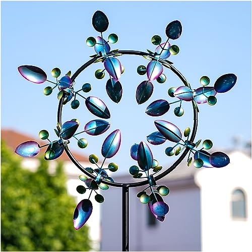 Pure Echo Grandes éoliennes d’extérieur cinétiques en métal pour cour et jardin, cadeau pour la famille ou les amis (76 x 221 cm)