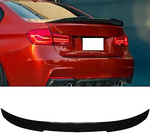 GSRECY Rear Trunk Boot Lip Spoiler Wing Gloss Black M4 V Type Compatible with 2012-2018 BMW 3 Series F30 F80 Saloon