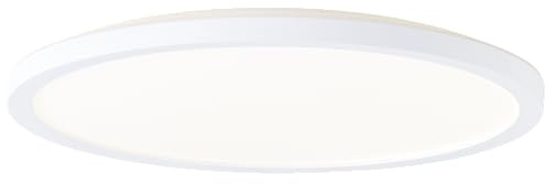 Lightbox Basic LED Aufbaupaneel | Ø 29 cm | Wand- & Decken-Panel mit weißem | LED Aufbaupaneel | Ø 29 cm | Wand- & Decken-Panel mit weießm Rahmen & neutralweißer Lichtfarbe (4000 K) | 18 W | 2000 lm |