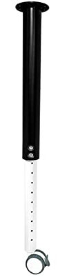 Teleskop-Möbelbein aus Metall mit Lenkrollen, höhenverstellbar, für Küche, Arbeitsplatte, Schreibtisch, Bar, Kommode, robuster Eisenersatzfuß mit Schrauben