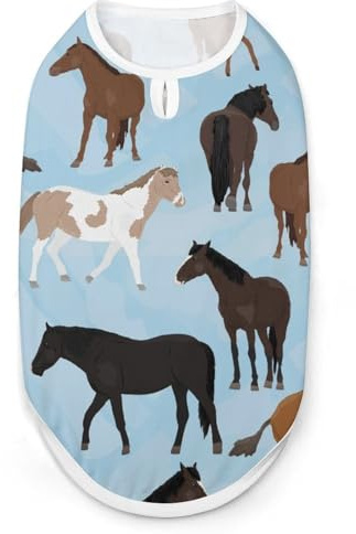 Gilet Tendance pour Chevaux et poulains, vêtement Facile à Porter pour Petits Chiens, promenades Quotidiennes, Taille L