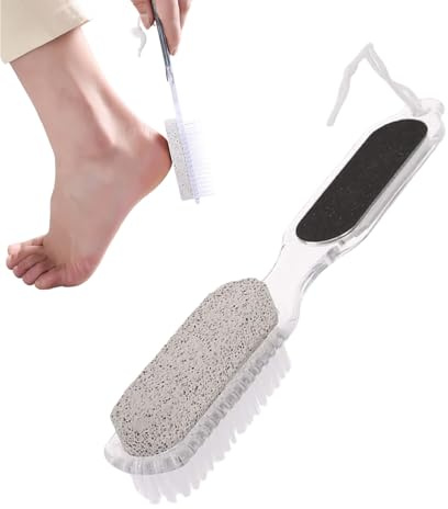 Kixolazr Pierre Ponce Pieds | 4-En-1 Double Face Portable Accessoires Maison,Éliminateur De Cors - Pour Soin Peau Sèche Rugueuse Dure Fissurée Nettoyage Lavage Spa Maison Manucure