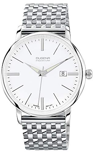 Dugena Herren-Armbanduhr Festa - Traditional Classic Analog Quarz Edelstahl 7090166