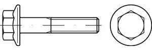 DIN 6921 Sechskant-Flanschschraube M8x20 Stahl 8.8 galvanisch verzinkt 200 Stk