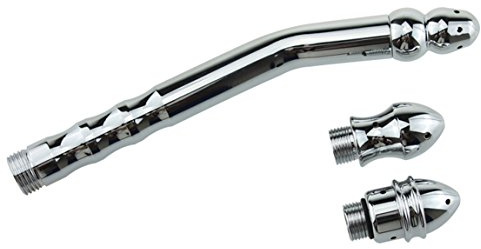 DPWELL Aluminum Enema Douche Rectal Syringe Clean Bathroom Bidets Parts Shower Anal Cleansing Vaginal Washing for Men Women