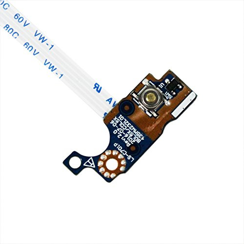 Gintai Carte Mère Power Switch Plaque Bouton d'alimentation avec câble Ruban pour HP 15-BA 15-BA069NG 15-BA070NG 15-BA073NG 15-BA080NG Series LS-C701P NBX00020I00 435MW232L01 855012-001 813955-001