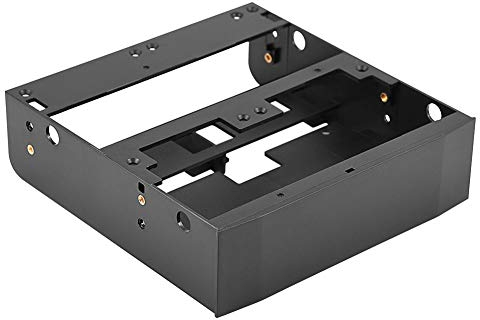 Richer-R 2.5 Hard Drive Bracket, 2.5/3.5 inch HDD/SSD to 5.25 inch Floppy-Drive Bay Computer Mounting Bracket Supports 7mm - 15mm 2.5inch HDD
