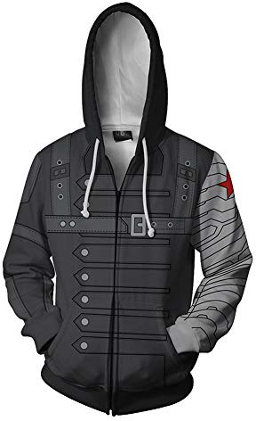 Rulercosplay Avenger Fashion - Felpa con Cappuccio Tony Stark per Cosplay Large Soldier