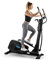 Kraftfit Crosstrainer, Stepper für Zuhause, Fitnessgerät für Zuhause, Hometrainer, Ellipsentrainer mit 20kg Schwungmasse, Leiser Heimtrainer mit 12 Programmme, Kinomap-Applikation & Bluetooth, Schwarz