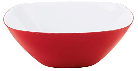 Guzzini Vintage Plus Contenitore Bicolore M, 25 x 25 x 10 cm, Rosso (White/Red)