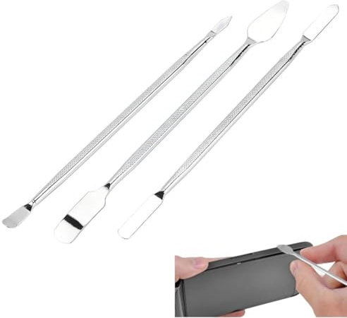 VIFER Metall Spudger Set, 3 Stück Metall Spudger Öffnung Demontage Werkzeuge, Reparatur Werkzeug Set für Tablets, Laptops, Mobiltelefone, Elektronikgerät