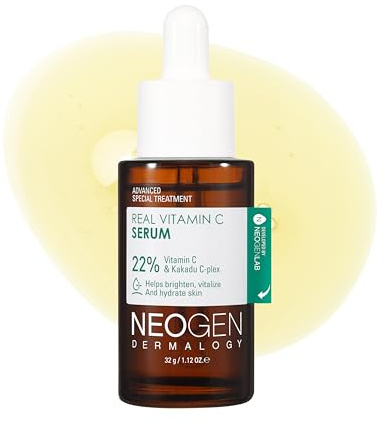DERMALOGY by NEOGENLAB Real Vitamin C-serum 32 g – Upplysta och vitaliserande serum med 22 % ren askorbinsyra, ferulinsyra, zink och niacinamid - Koreansk hudvård