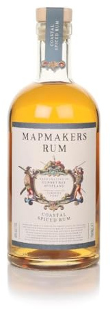 Mapmaker’s Coastal Spiced Rum, 70cl | 40% ABV | Rum Worth Finding | Handcrafted in Scotland