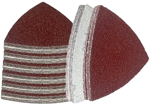 Q-tools® Professional Schleifpapier Dreieckschleifer 600 Körnung | 60 Stück | Schleifdreiecke 93x93x93 | Deltaschleifer Schleifpapier | Schleifpapier für Dreieckschleifer | Schleifpads ohne Loch