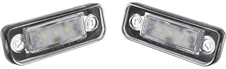 XENITE Heckleuchte Kennzeichen 2 Stücke Auto Kennzeichenbeleuchtung Lampe Canbus Für C/E Klasse CLS SLK W203 5D W211 W219 R171
