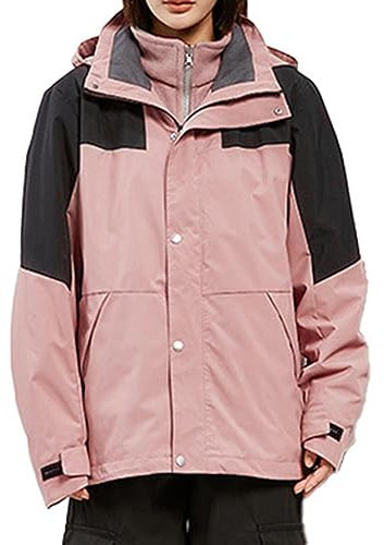 callmo Skijacke Damen Winter Skijacke Damen Winter Snowboardjacke Atmungsaktiv Wasserdicht Wanderjacke Skijacke Outdoor Warm Winterjacke Regenjacke Grosse Grössen Schwarz Daunenjacke Ski